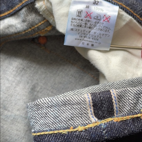 Studio D’Artisan raw selvedge denim jean men’s size 32x30 made in Japan SD-107 - Picture 2 of 7